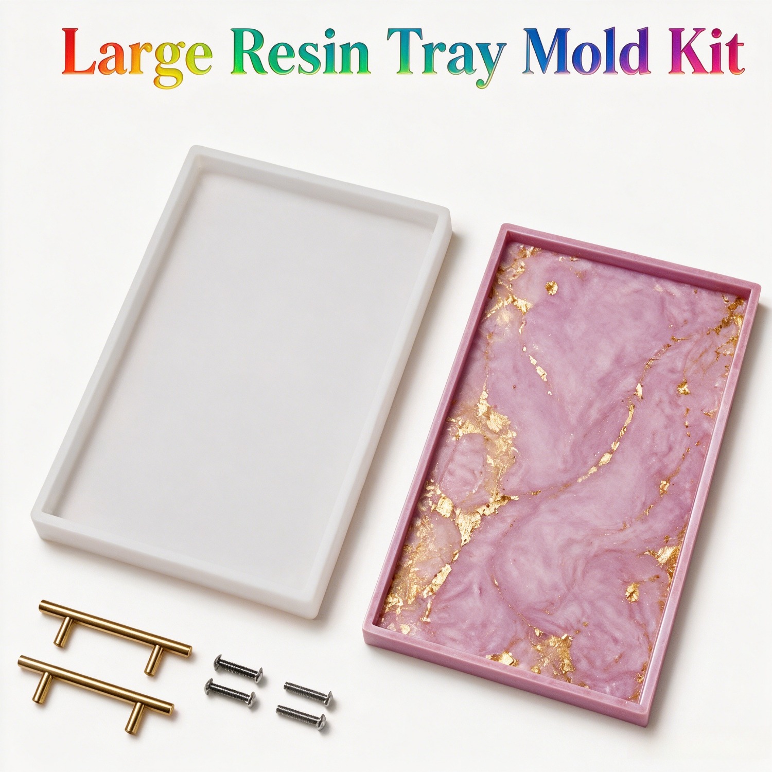 Silicone Mold Tray - 레진 실리콘 몰드, 2D 평판형 대형