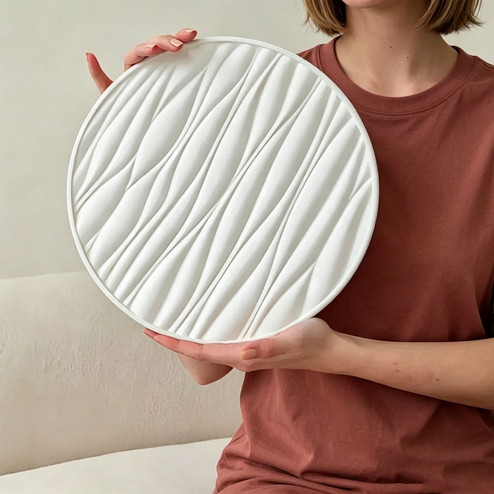 Silicone Mold Tray - 대형 원형 트레이 실리콘 몰드 웨이브