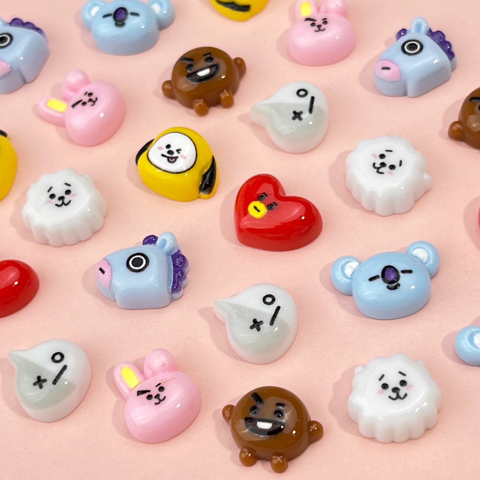 B T 21 치미 코야 RJ 슈키 타타 쿠키 네일 참  - Resin Craft Kit 리뷰 및 가격