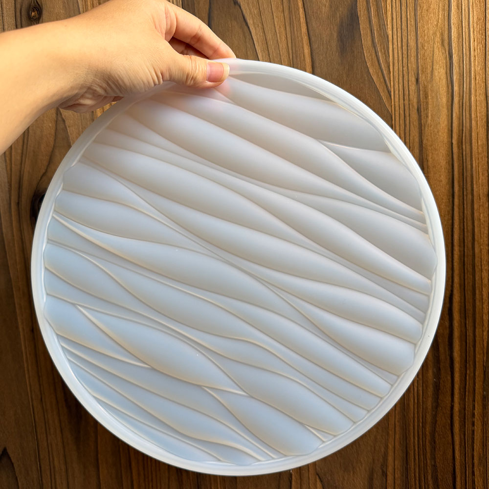 대형 원형 트레이 실리콘 몰드 웨이브 시멘트 석고 트레 - Silicone Mold Tray 리뷰 및 가격