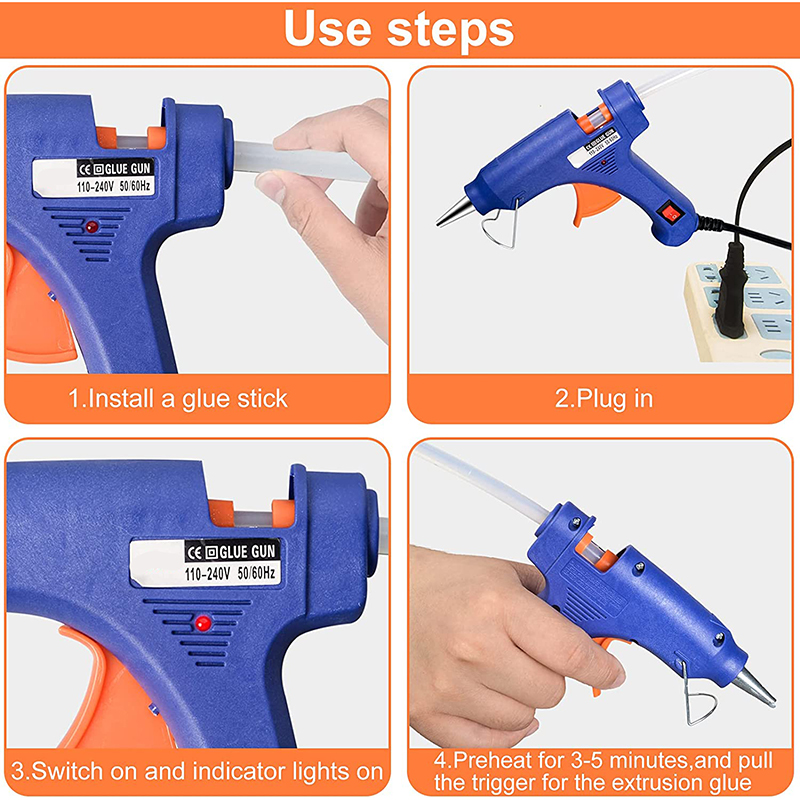 20W 미니 핫멜트 글루건 EU 전기 DIY 공예 산업 - Heat Gun Small 리뷰 및 가격