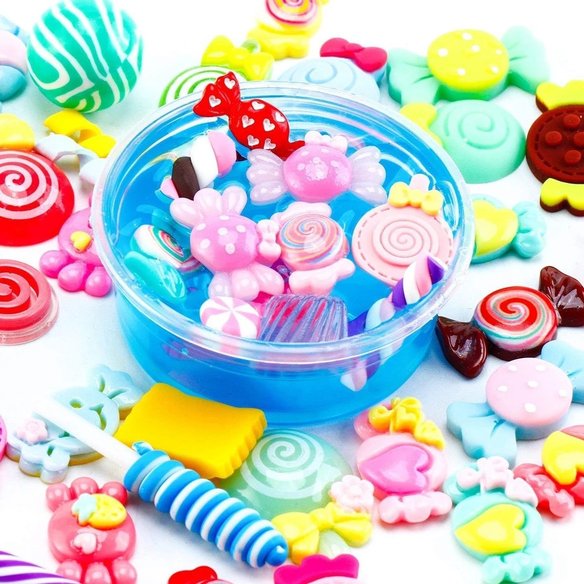 30pcs 무작위 캔디 점액 매력 귀여운 세트 혼합 수 - Resin Craft Projects 리뷰 및 가격