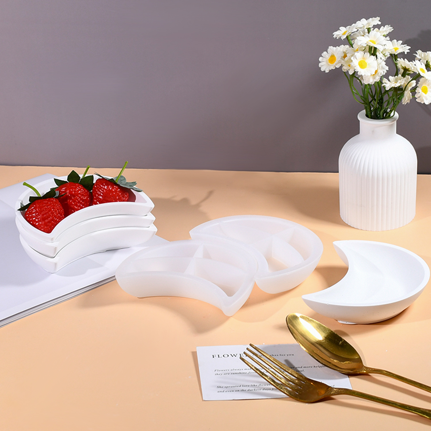 DIY 에폭시 레진 몰드 창의적인 거울 모양 달 모양  - Silicone Mold Tray 리뷰 및 가격